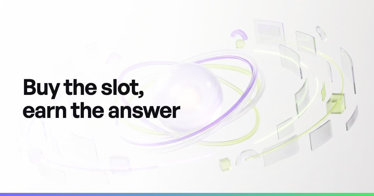 A sponsored card detached from a conversational answer, wired into a dashboard listing the advertisers running on the same questions